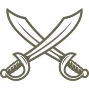 Crossed Swords Delrin Leather Stamp