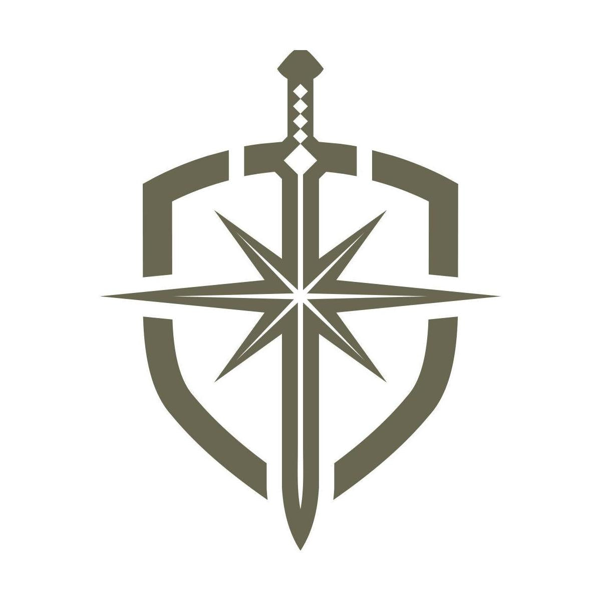 Sword and Shield Delrin Leather Stamp