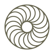 Swirled Circle Delrin Leather Stamp