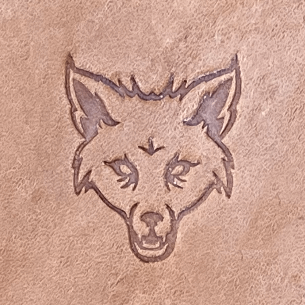 Fox Delrin Leather Stamp