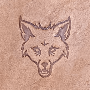 Fox Delrin Leather Stamp