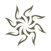 Tattoo Swirl Delrin Leather Stamp