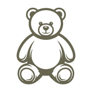 Delrin leather stamp design of a classic teddy bear with soft, rounded features—perfect for baby, kids, or gift-themed leather projects.