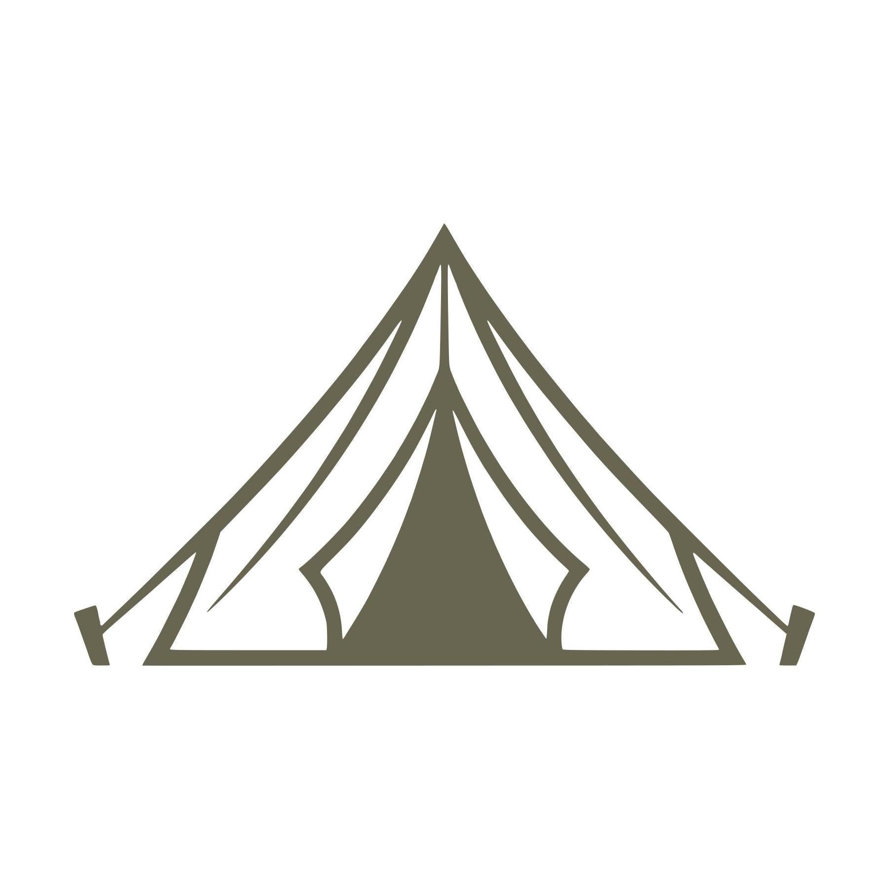 Tent Delrin Leather Stamp