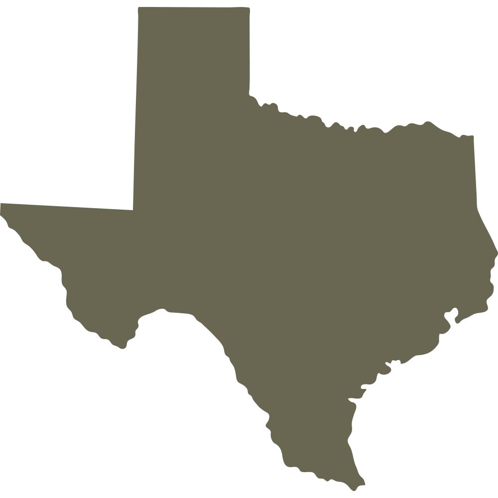 Delrin leather stamp with a Texas state silhouette, ideal for Western and Lone Star State-themed leathercraft projects.