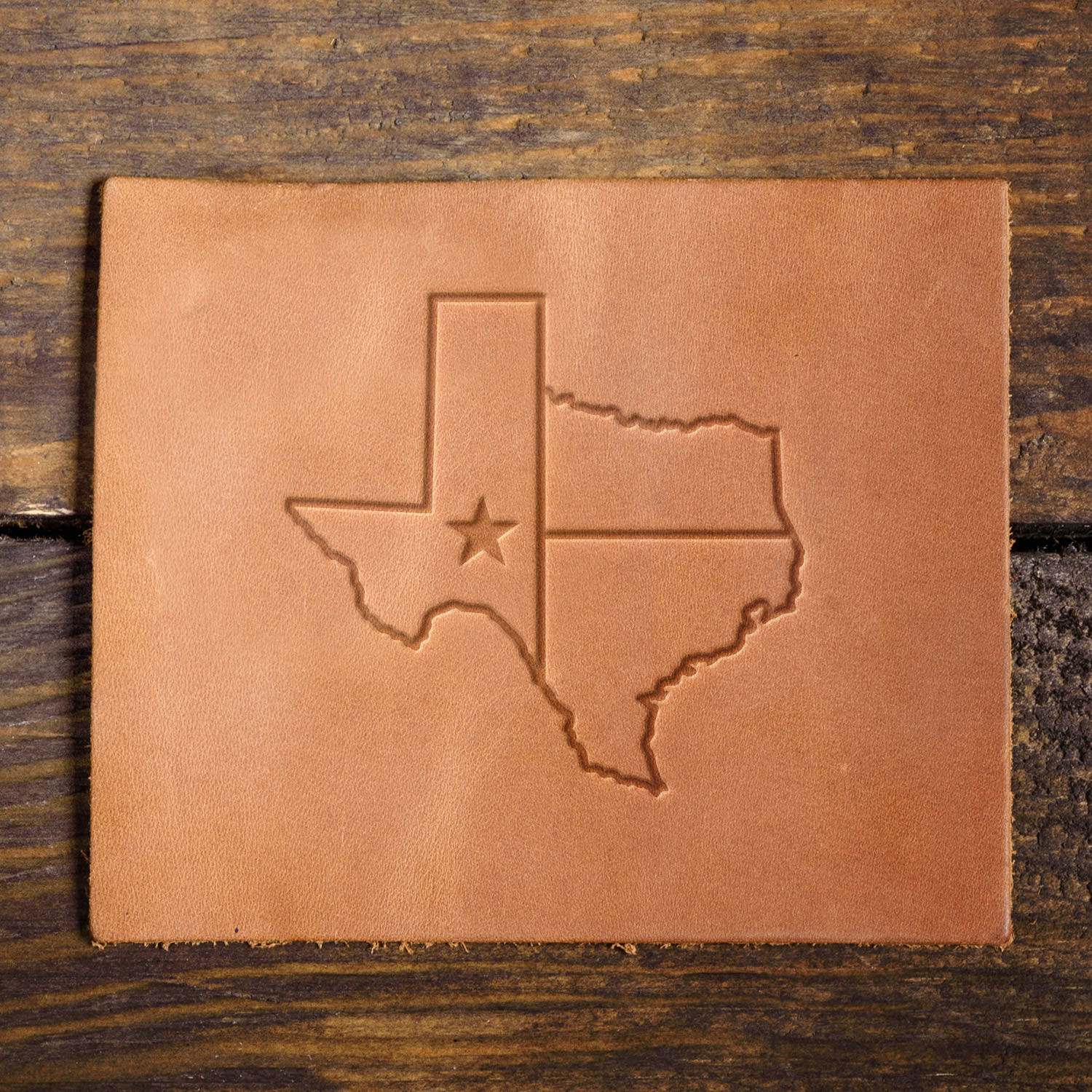 Texas State Flag Delrin Leather Stamp