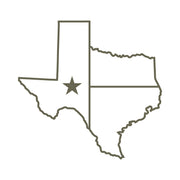 Texas State Flag Delrin Leather Stamp