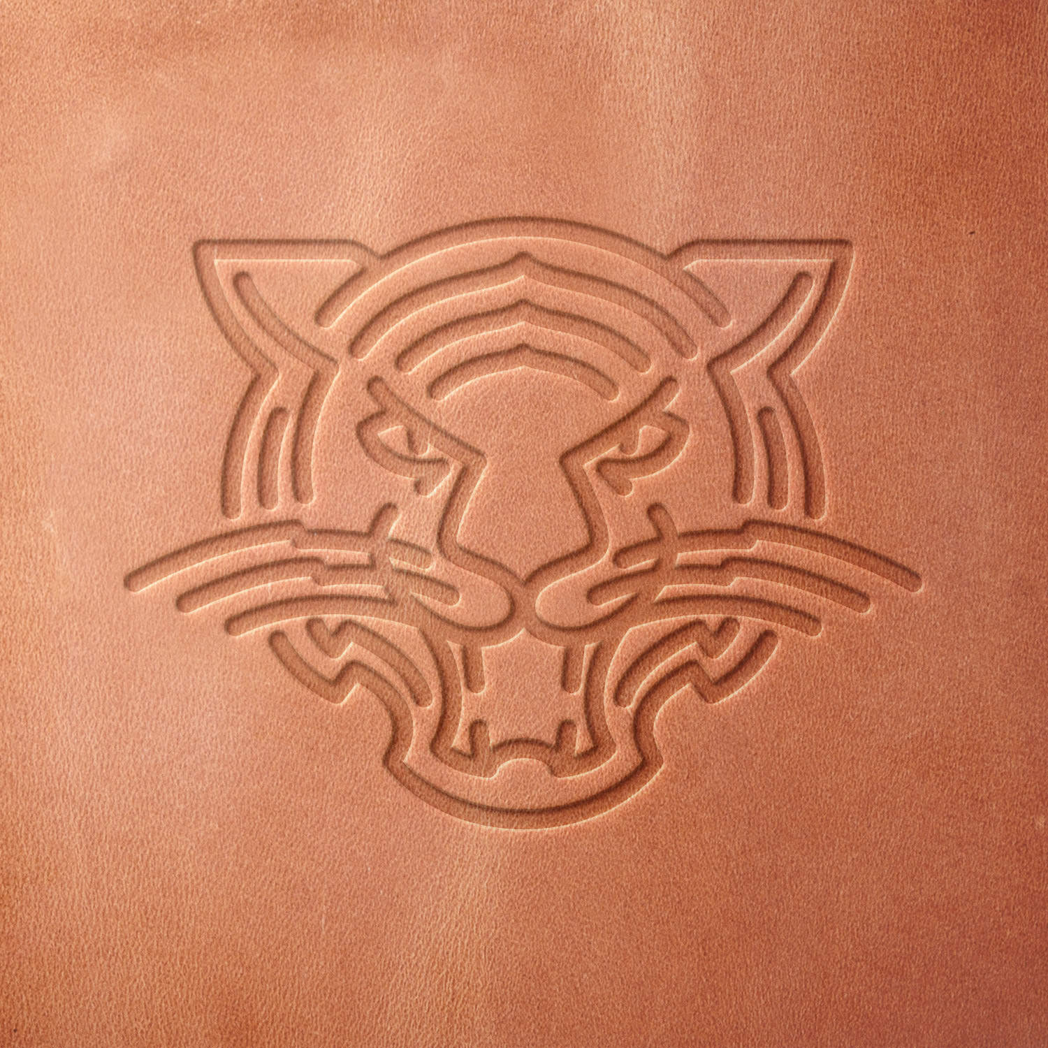 Tiger Delrin Leather Stamp