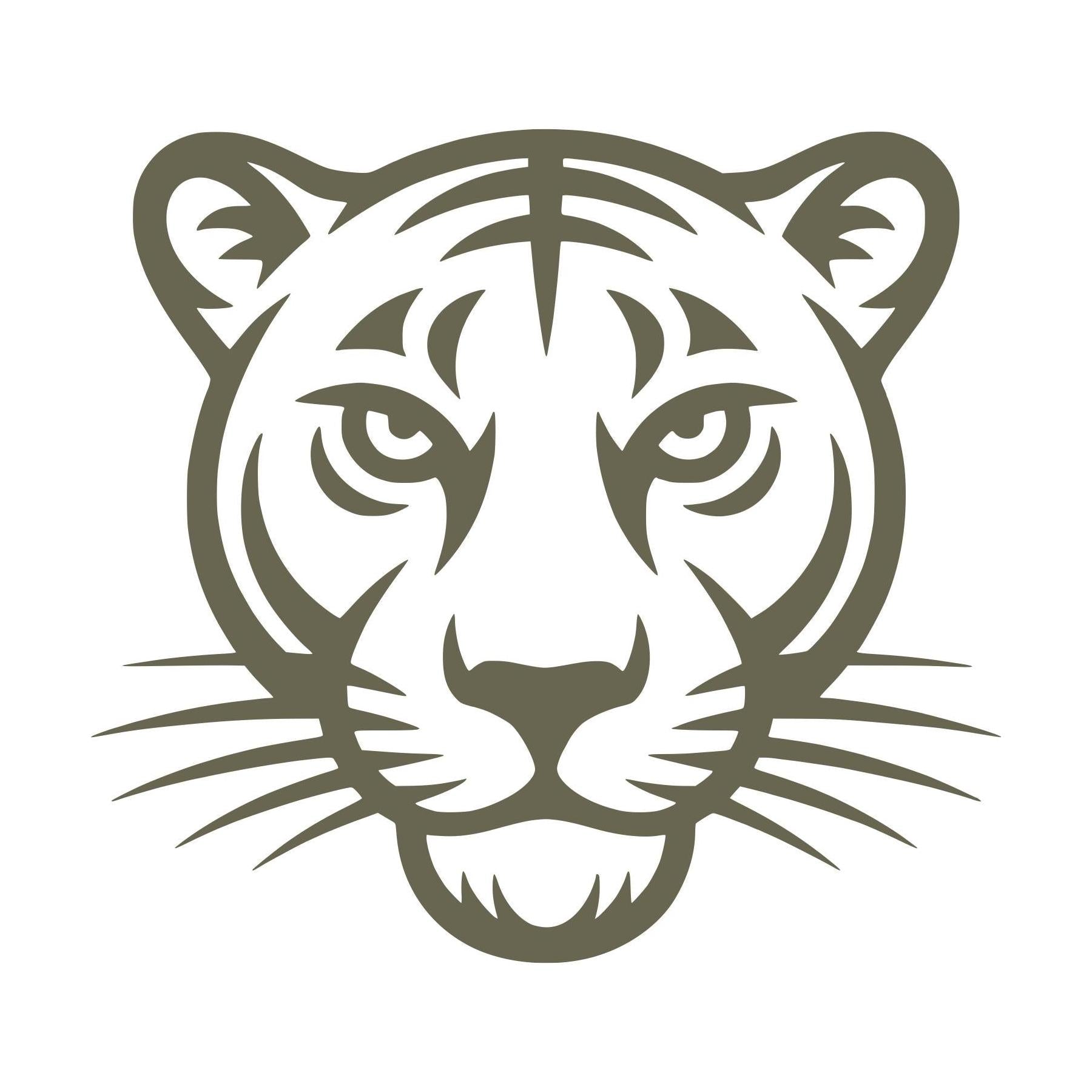 Tiger Head Delrin Leather Stamp