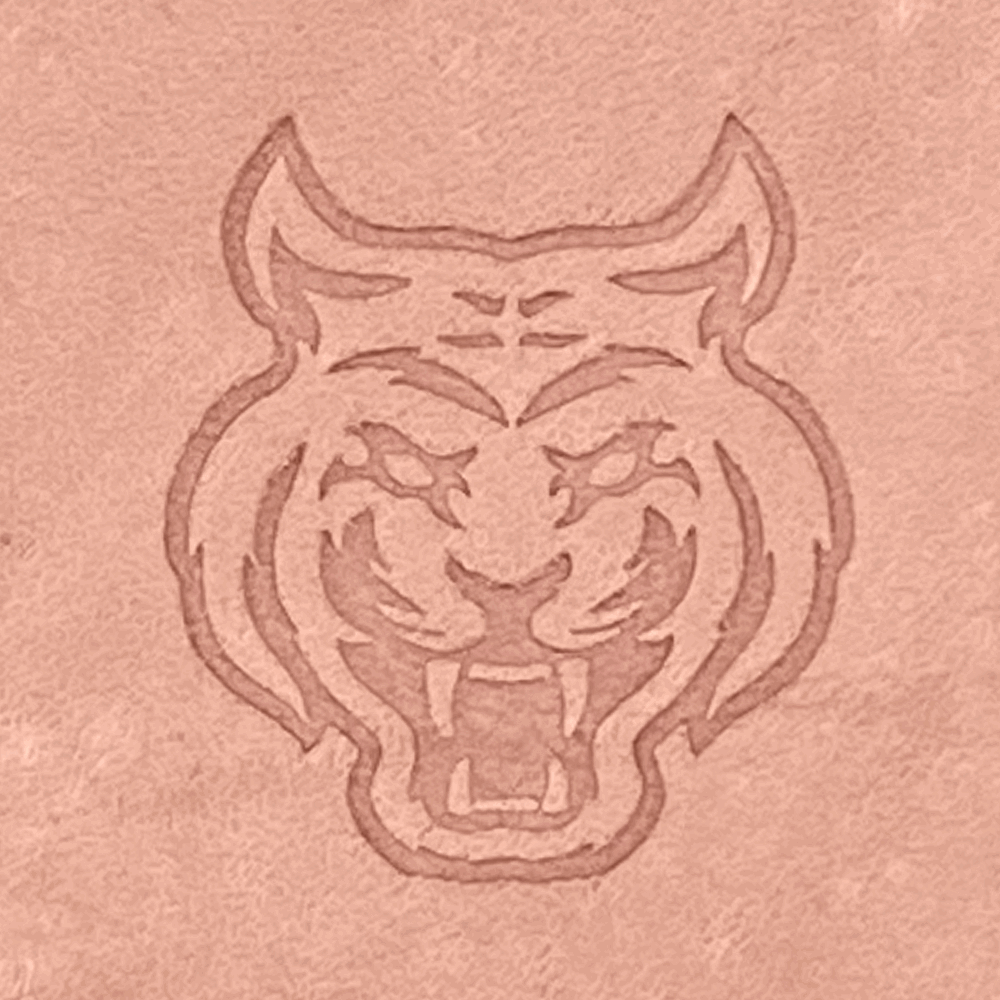 Tiger Delrin Leather Stamp