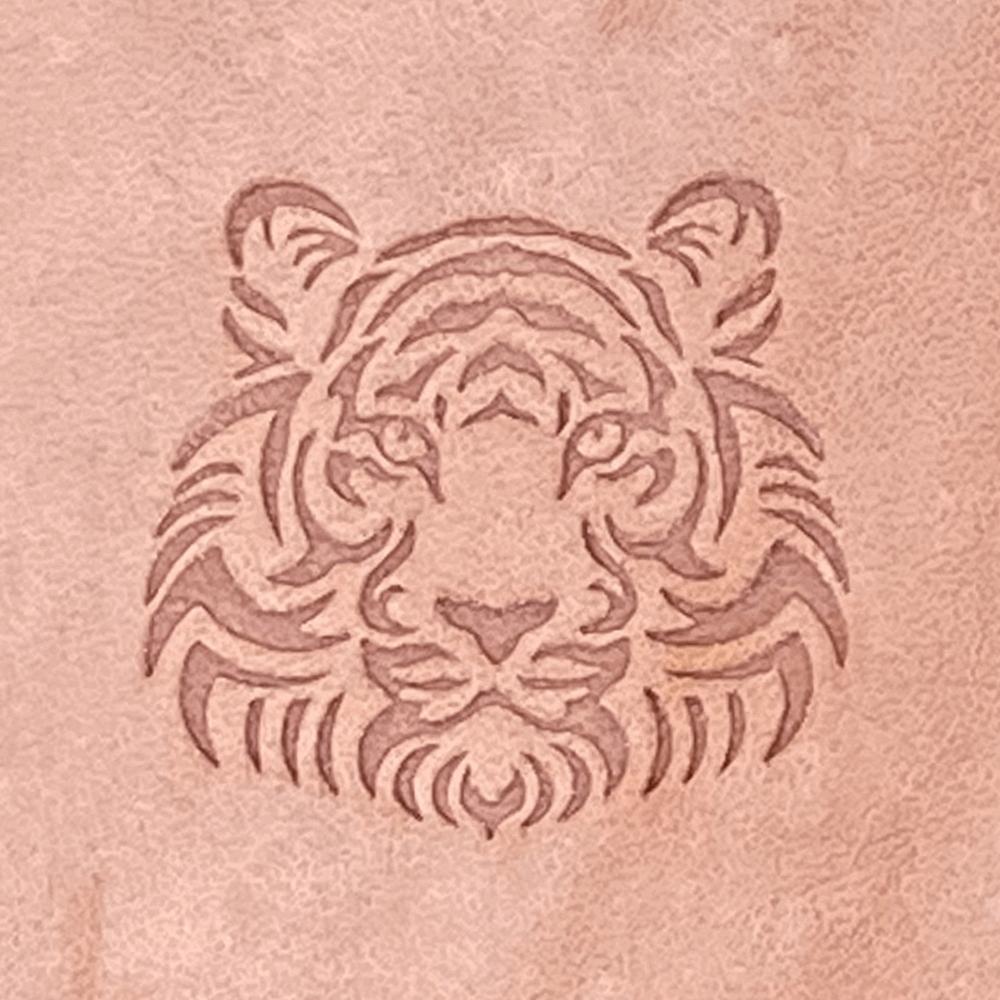 Tiger Delrin Leather Stamp