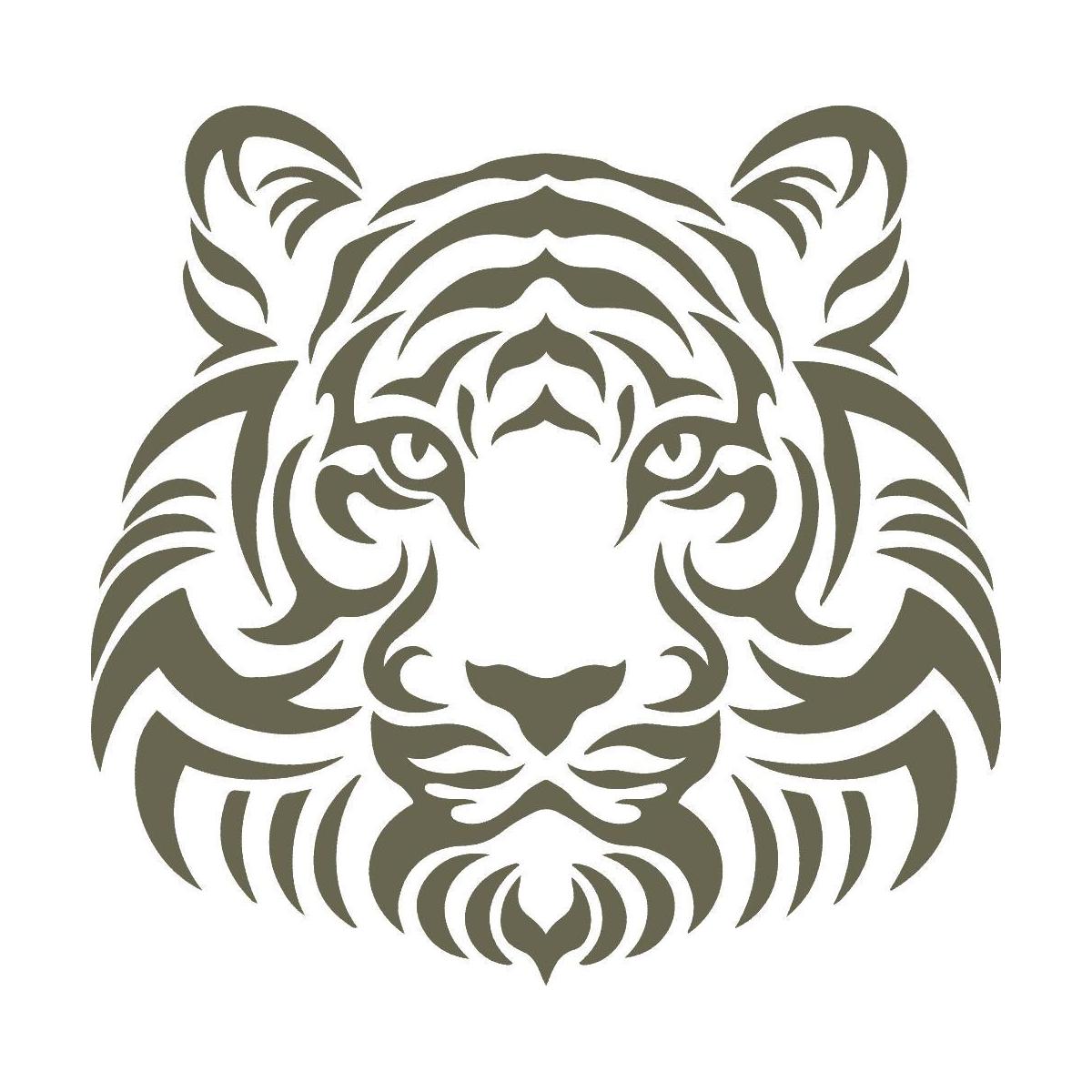 Tiger Delrin Leather Stamp