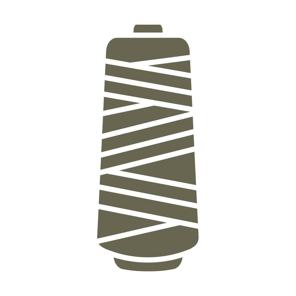 Minimalist thread spool design featuring clean diagonal lines—great for sewing-themed leather projects, crafting tags, or labels for handmade goods.