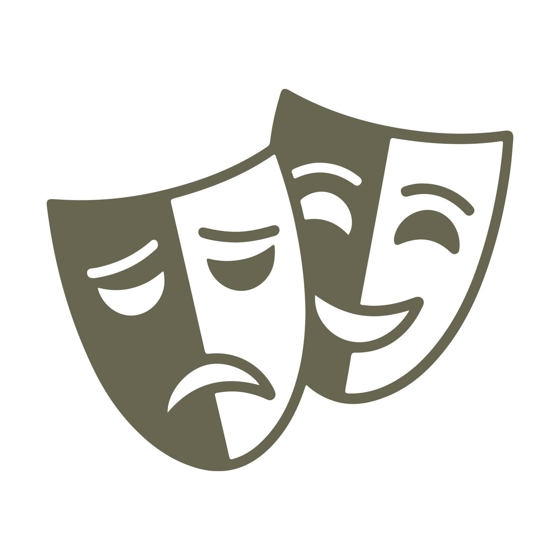 Theatre Masks Delrin Leather Stamp