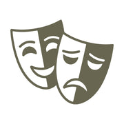 Theatre Masks Delrin Leather Stamp