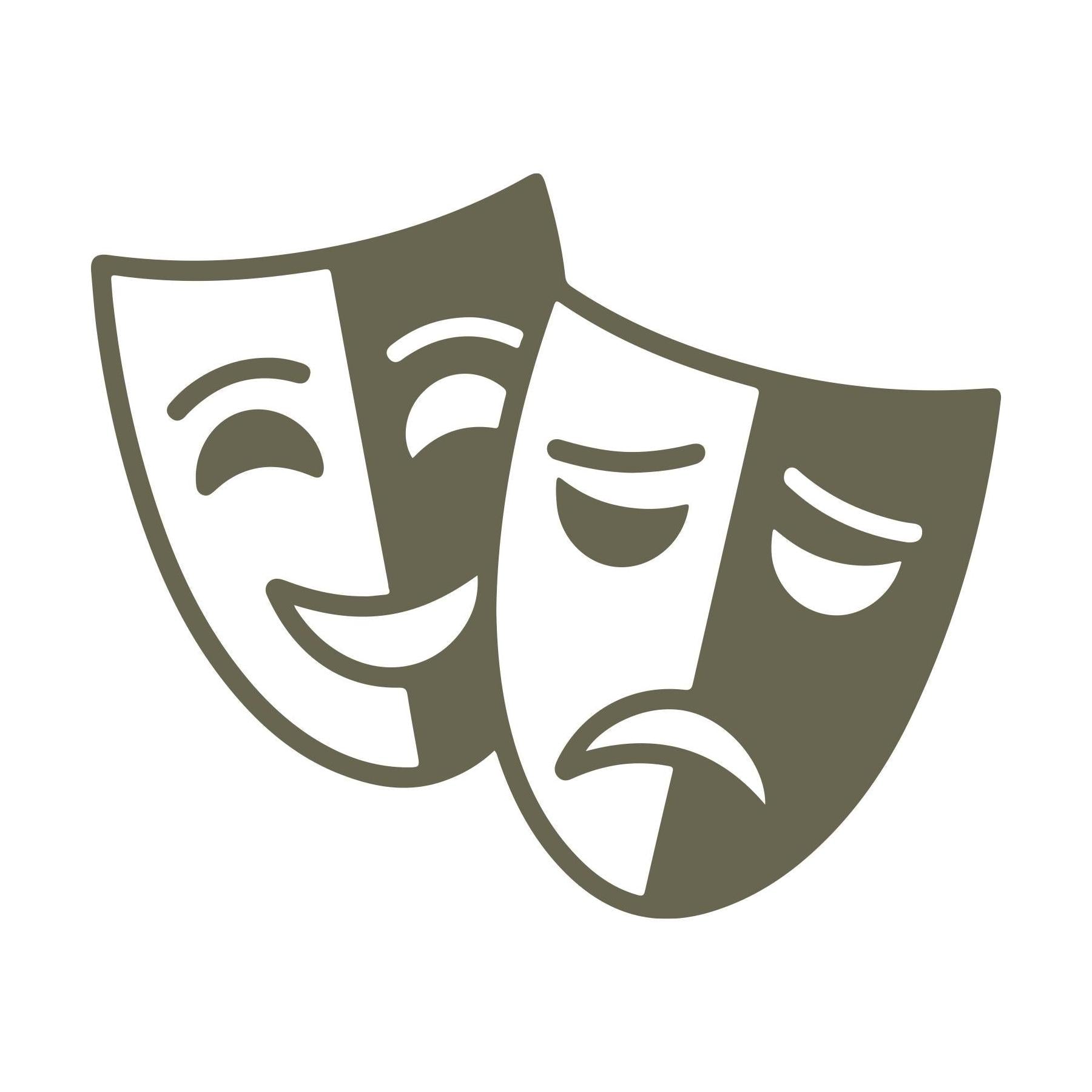 Theatre Masks Delrin Leather Stamp