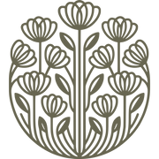 Tulip Blooms Round Delrin Leather Stamp