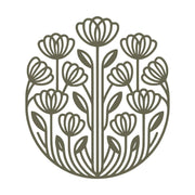 Tulip Blooms Round Delrin Leather Stamp