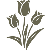 Tulips Delrin Leather Stamp