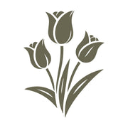 Tulips Delrin Leather Stamp