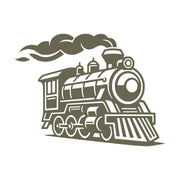 Steam Train Delrin Leather Stamp