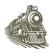 Vintage Steam Train Delrin Leather Stamp