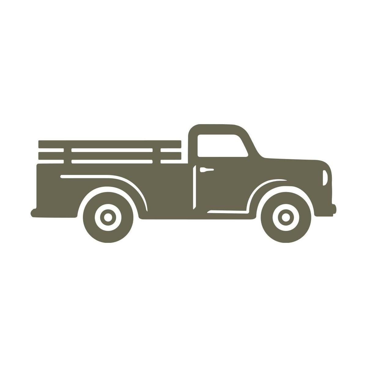 Vintage Truck Delrin Leather Stamp