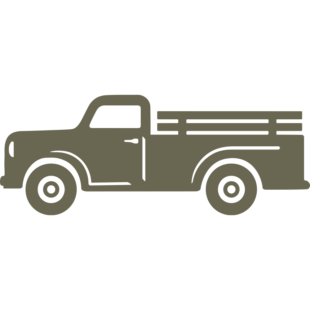 Vintage Truck Delrin Leather Stamp