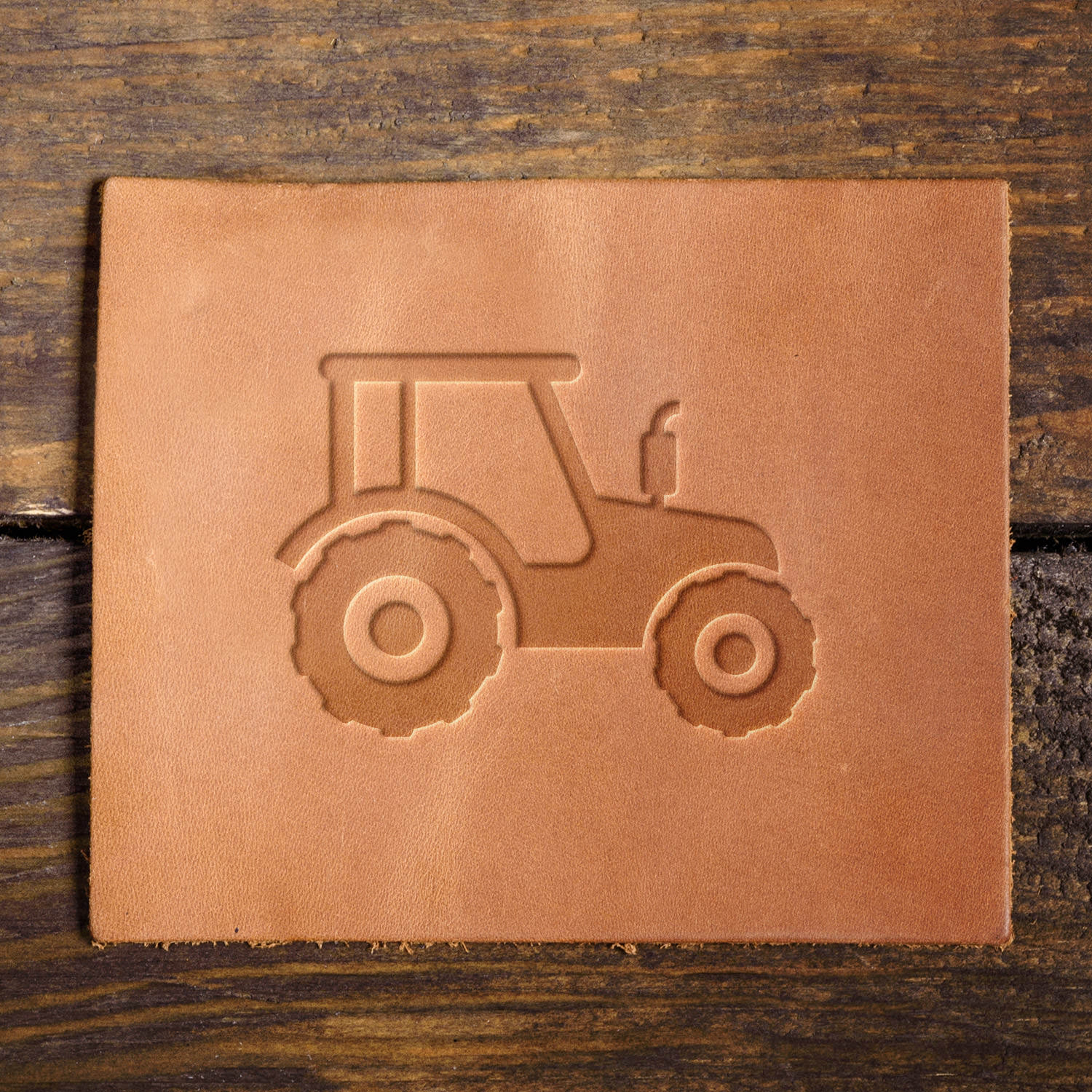 Tractor Delrin Leather Stamp