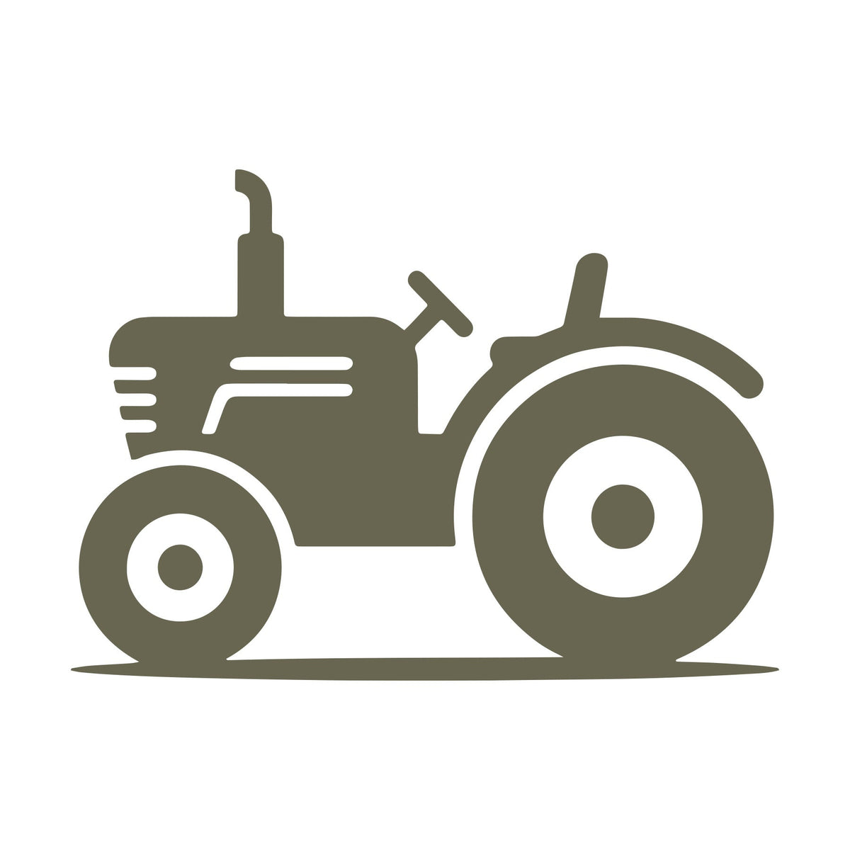 Tractor Delrin Leather Stamp