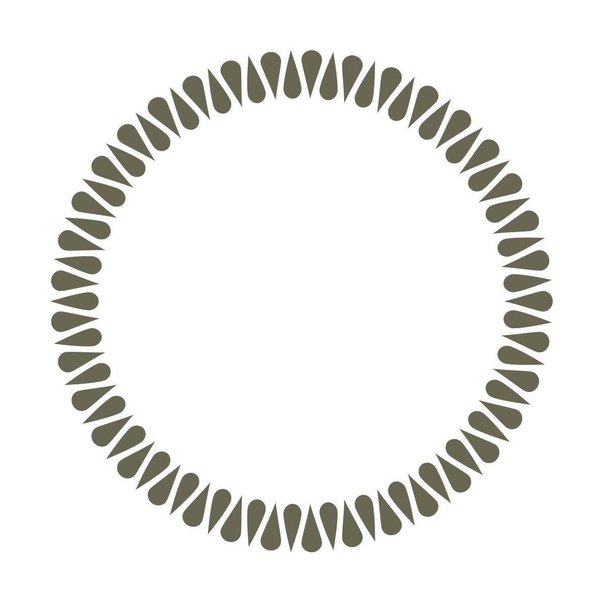 Teardrop Circle Delrin Leather Stamp