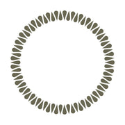 Teardrop Circle Delrin Leather Stamp