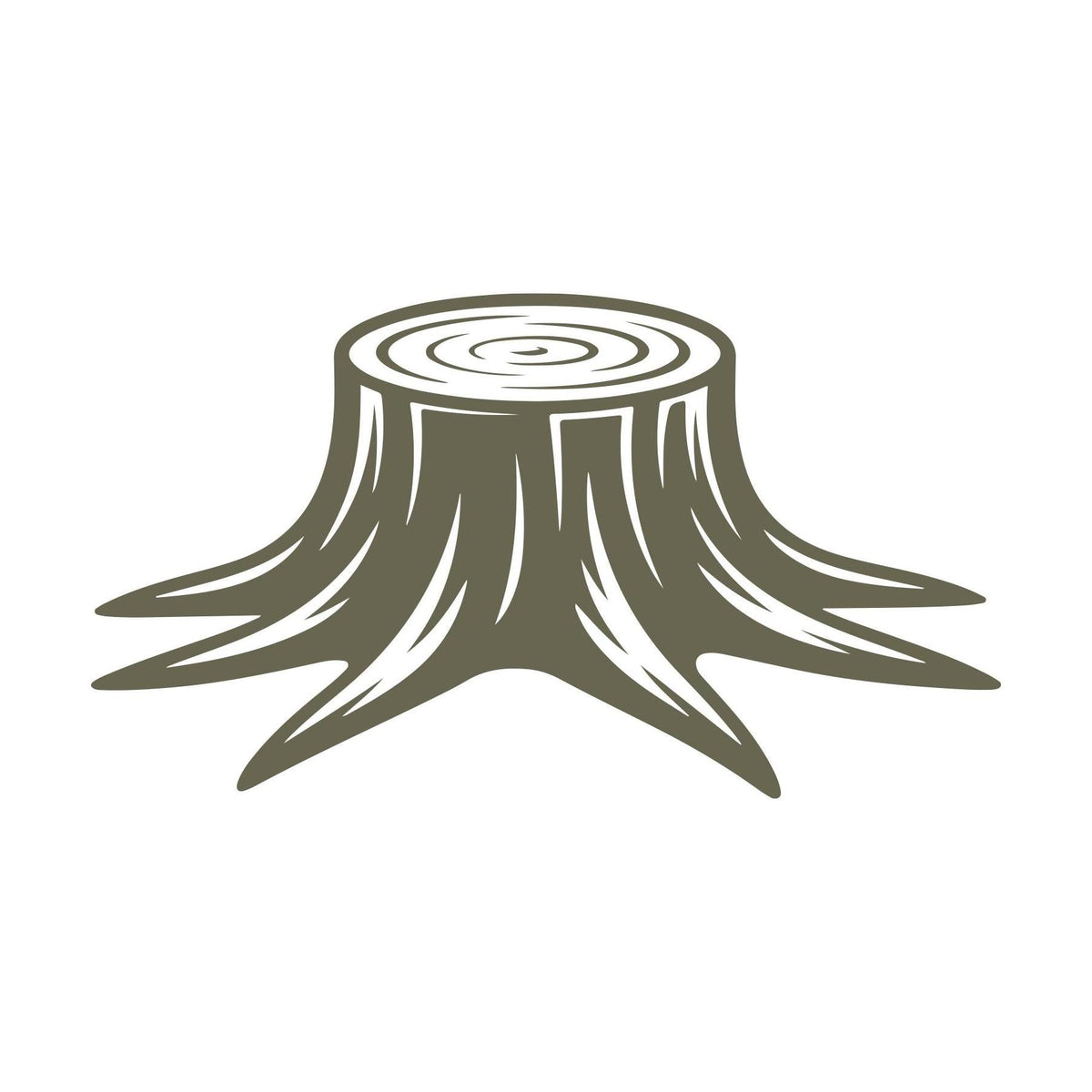 Tree Stump Delrin Leather Stamp