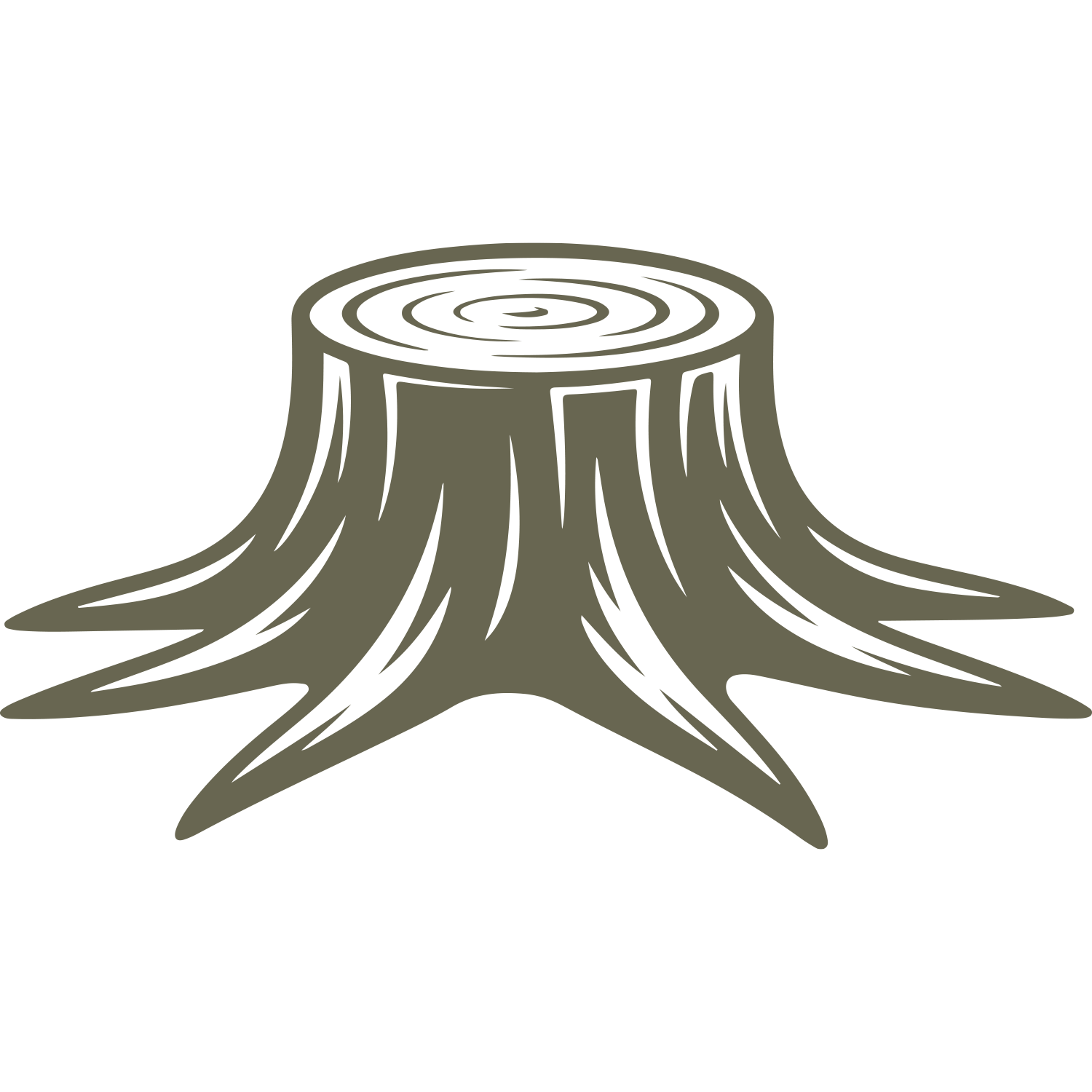 Tree Stump Delrin Leather Stamp
