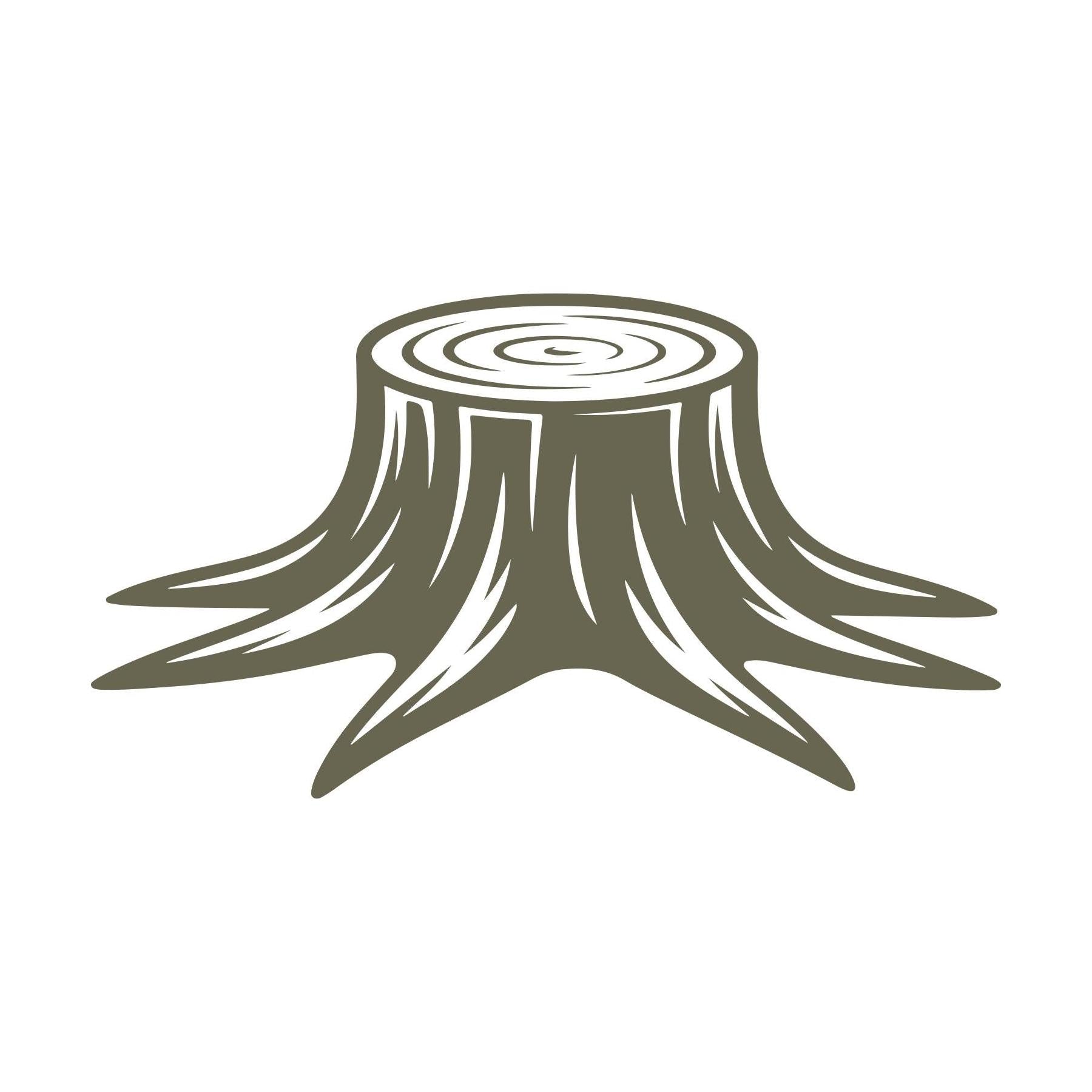 Tree Stump Delrin Leather Stamp