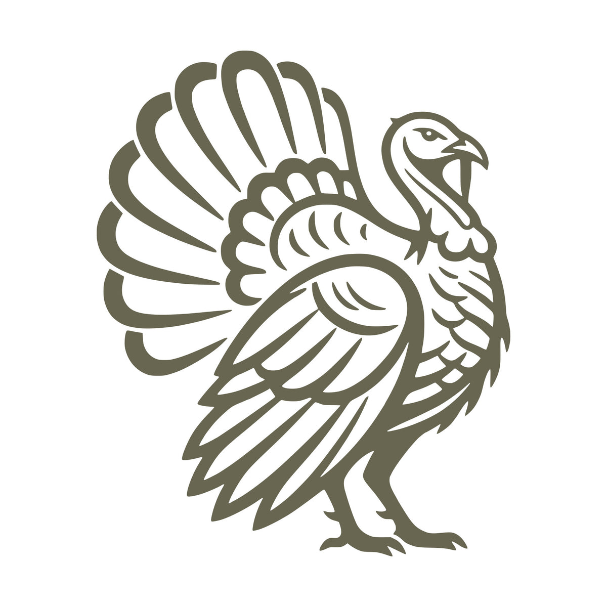 Turkey Delrin Leather Stamp