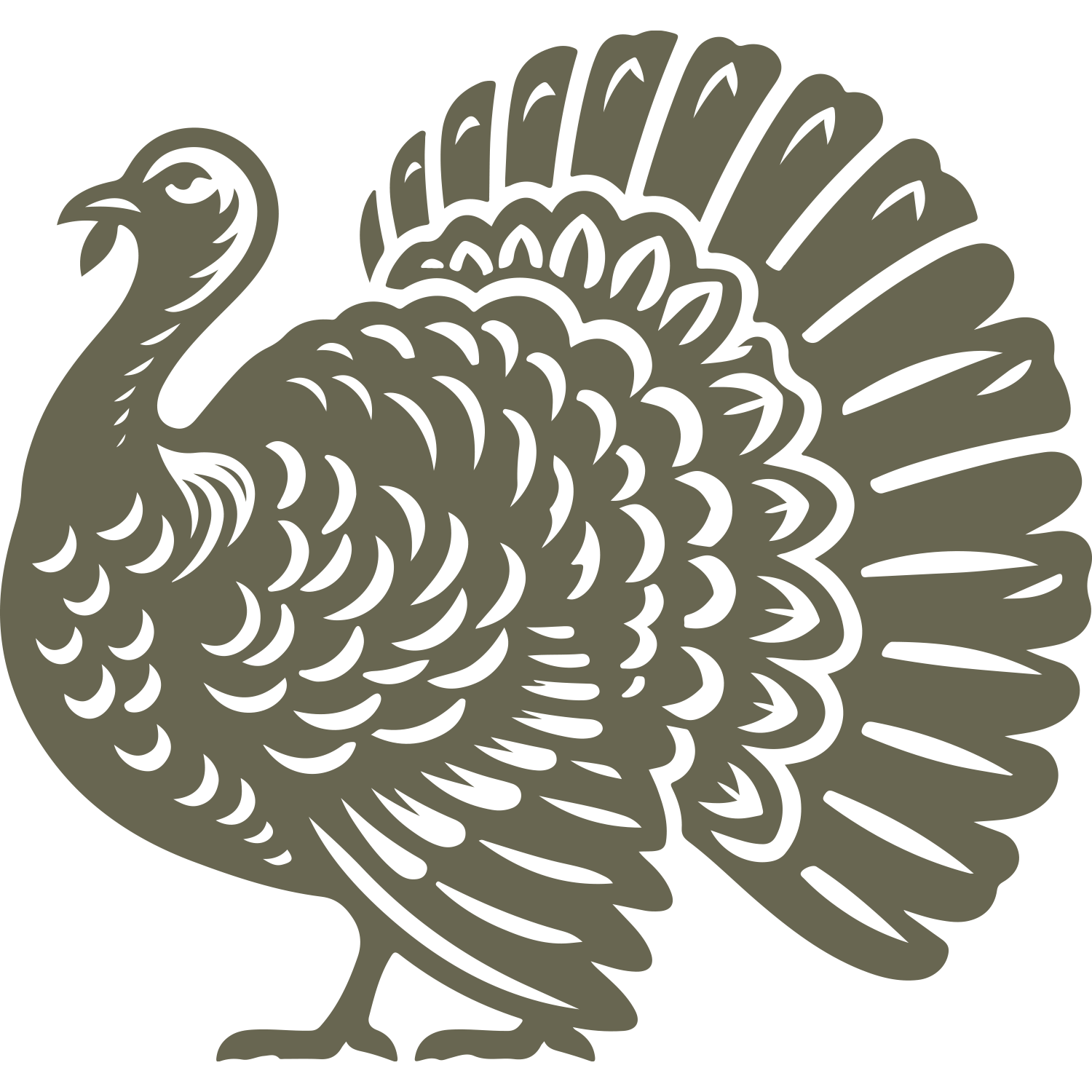 Turkey Delrin Leather Stamp