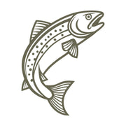 Trout Fish Delrin Leather Stamp