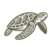 Detailed sea turtle design featuring intricate shell patterns, perfect for ocean and nature-inspired leathercraft.