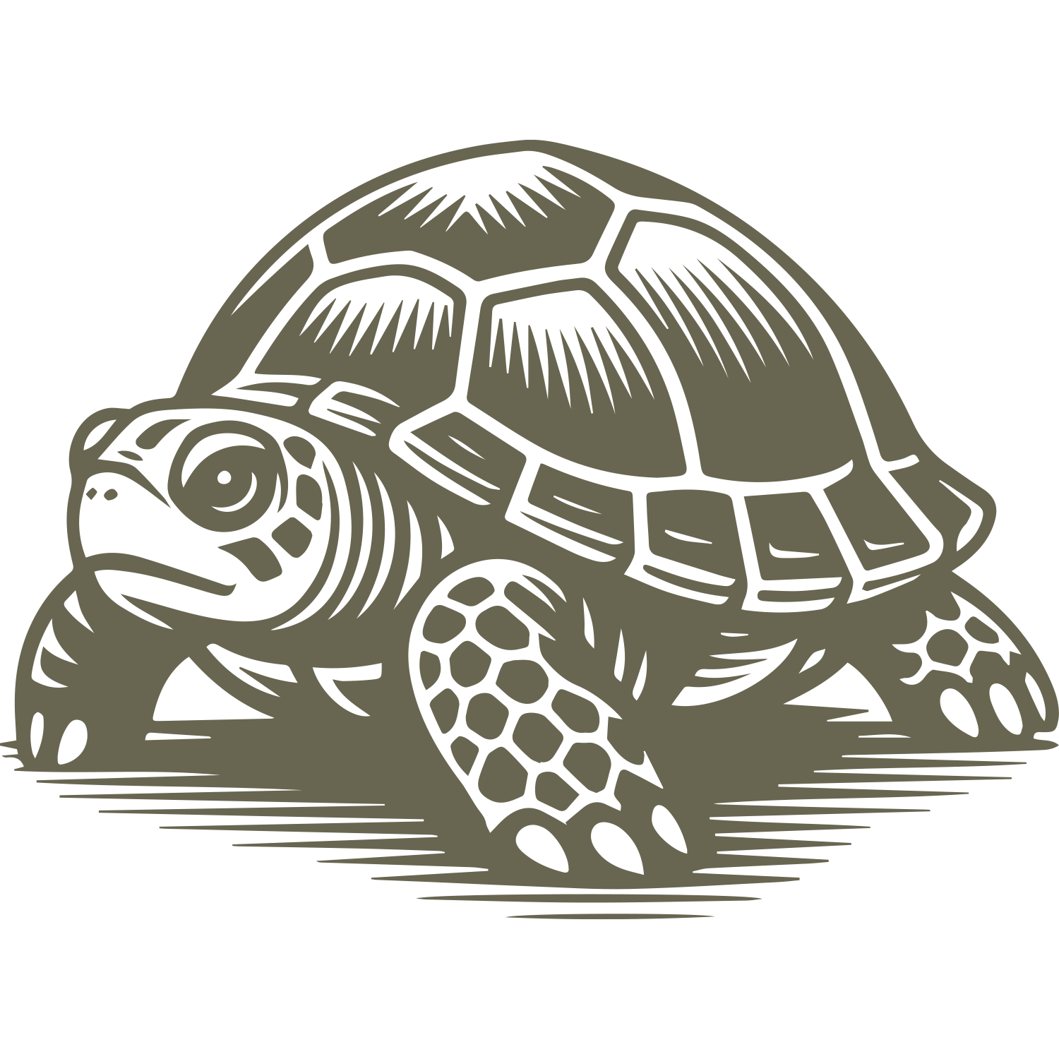 Tortoise Delrin Leather Stamp