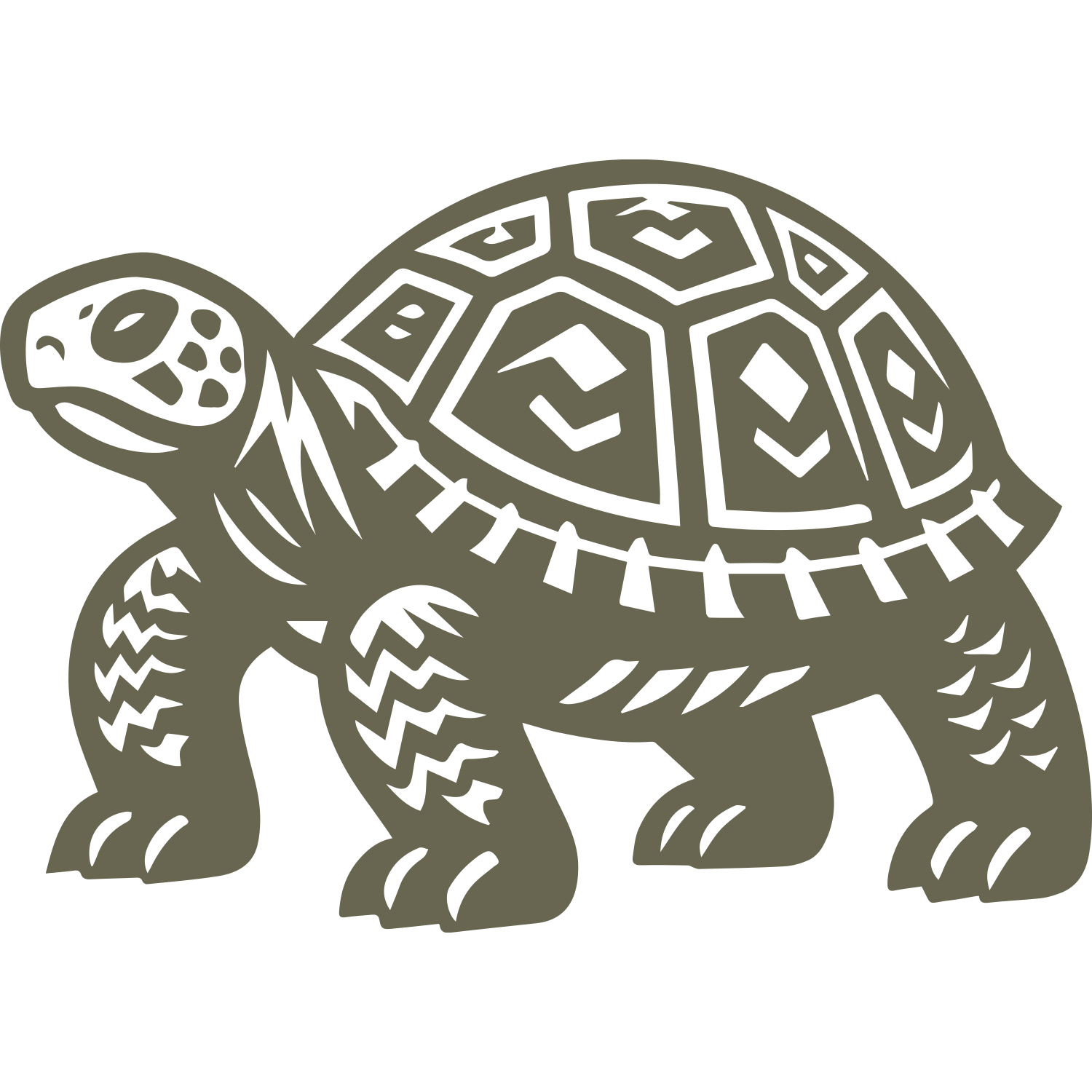 Tortoise Delrin Leather Stamp