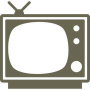 Retro TV Delrin Leather Stamp