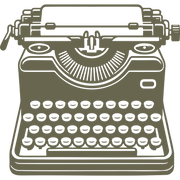 Typewriter Delrin Leather Stamp