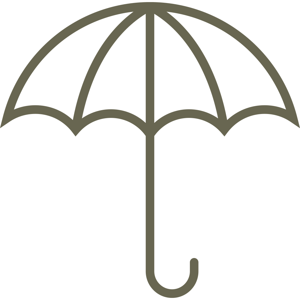 Umbrella Delrin Leather Stamp
