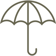 Umbrella Delrin Leather Stamp