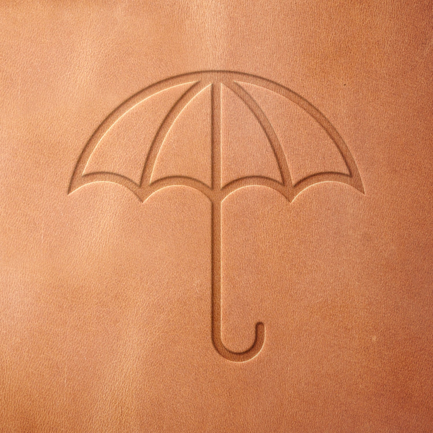 Umbrella Delrin Leather Stamp