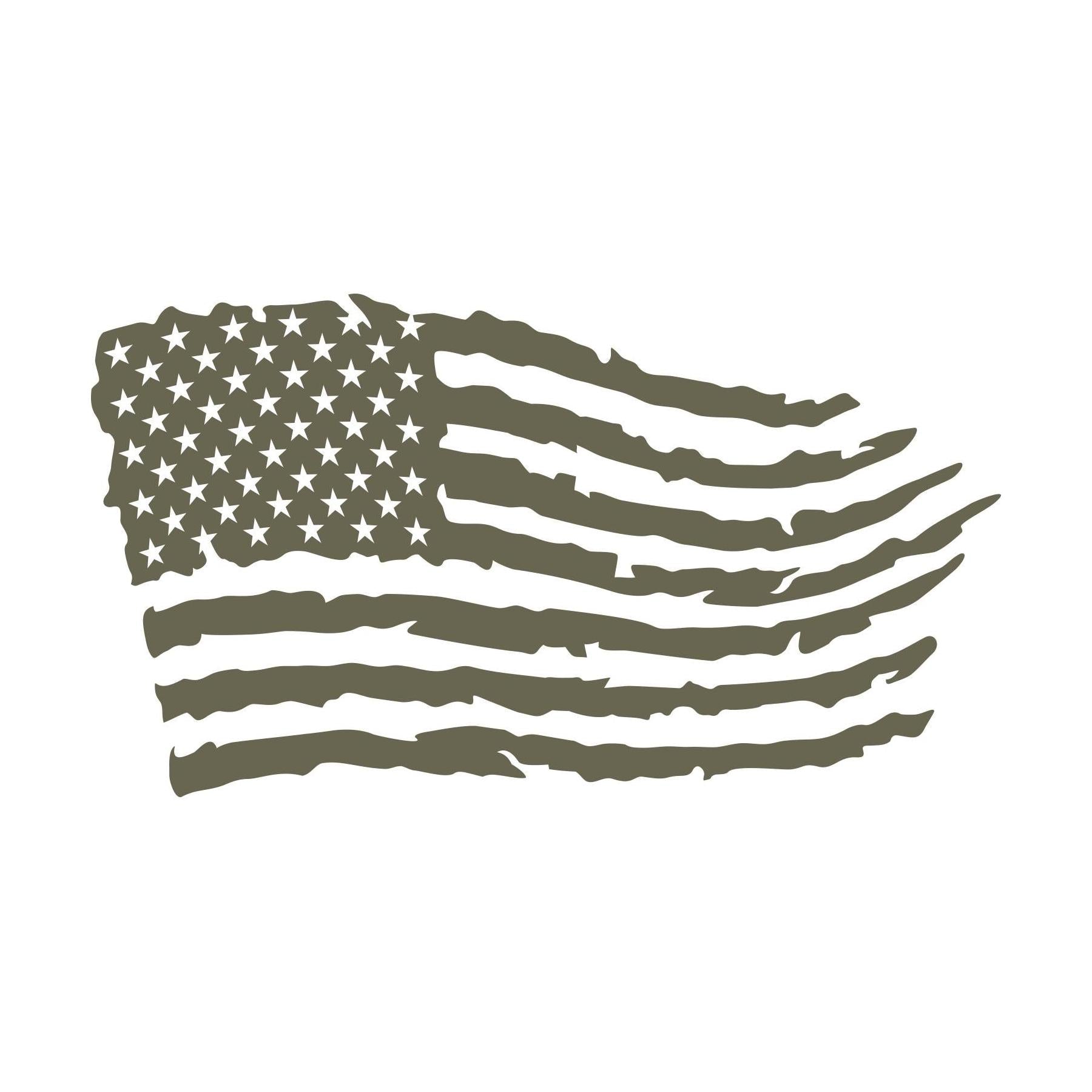 Distressed American flag Delrin leather stamp featuring rustic stars and stripes for patriotic, Americana, Fourth of July, and USA-inspired leather projects.