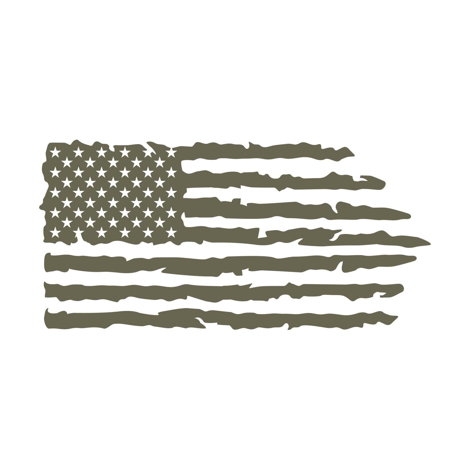 Distressed American flag Delrin leather stamp featuring rustic stars and stripes for patriotic, Americana, Fourth of July, and USA-inspired leather projects.