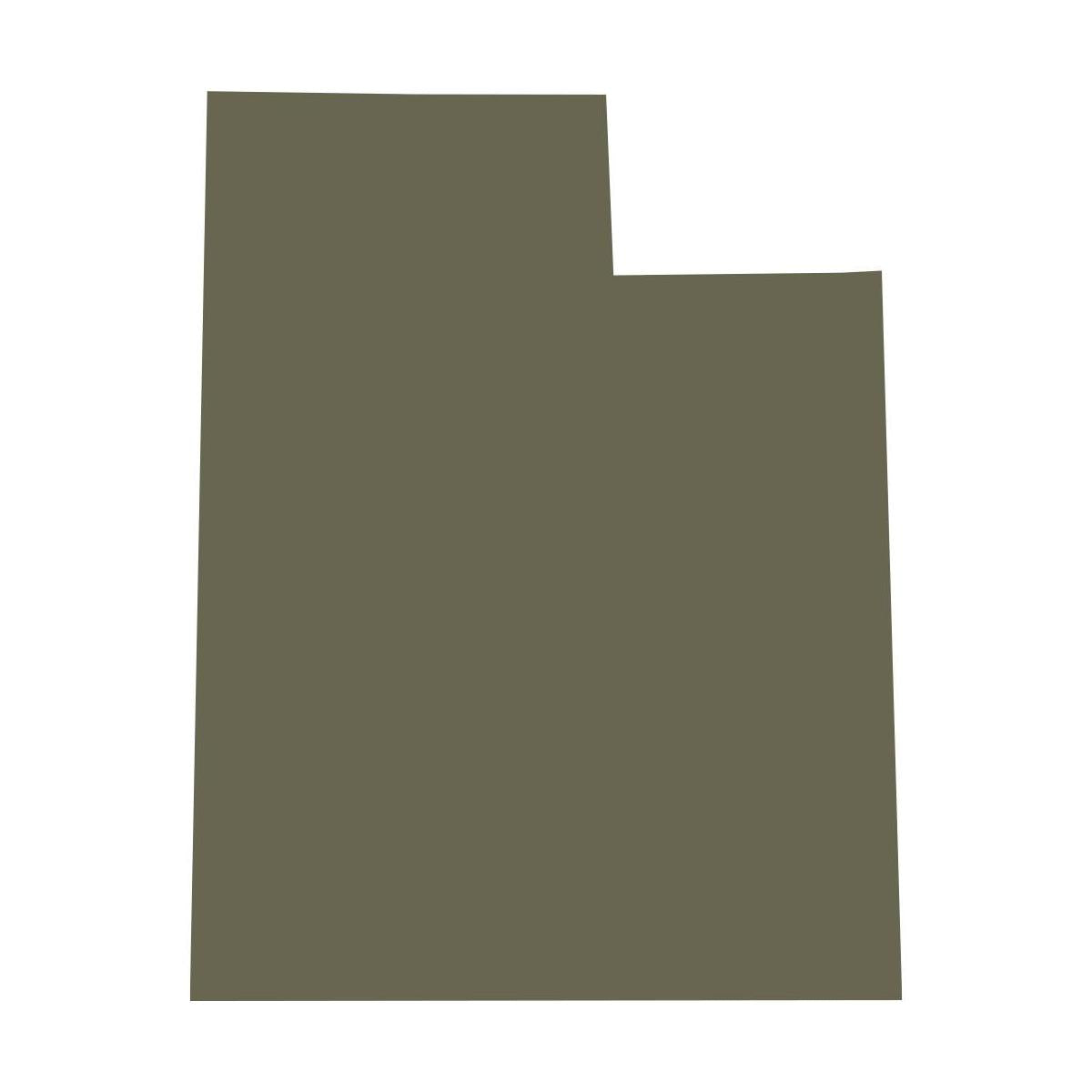 Utah State Shape Delrin Leather Stamp
