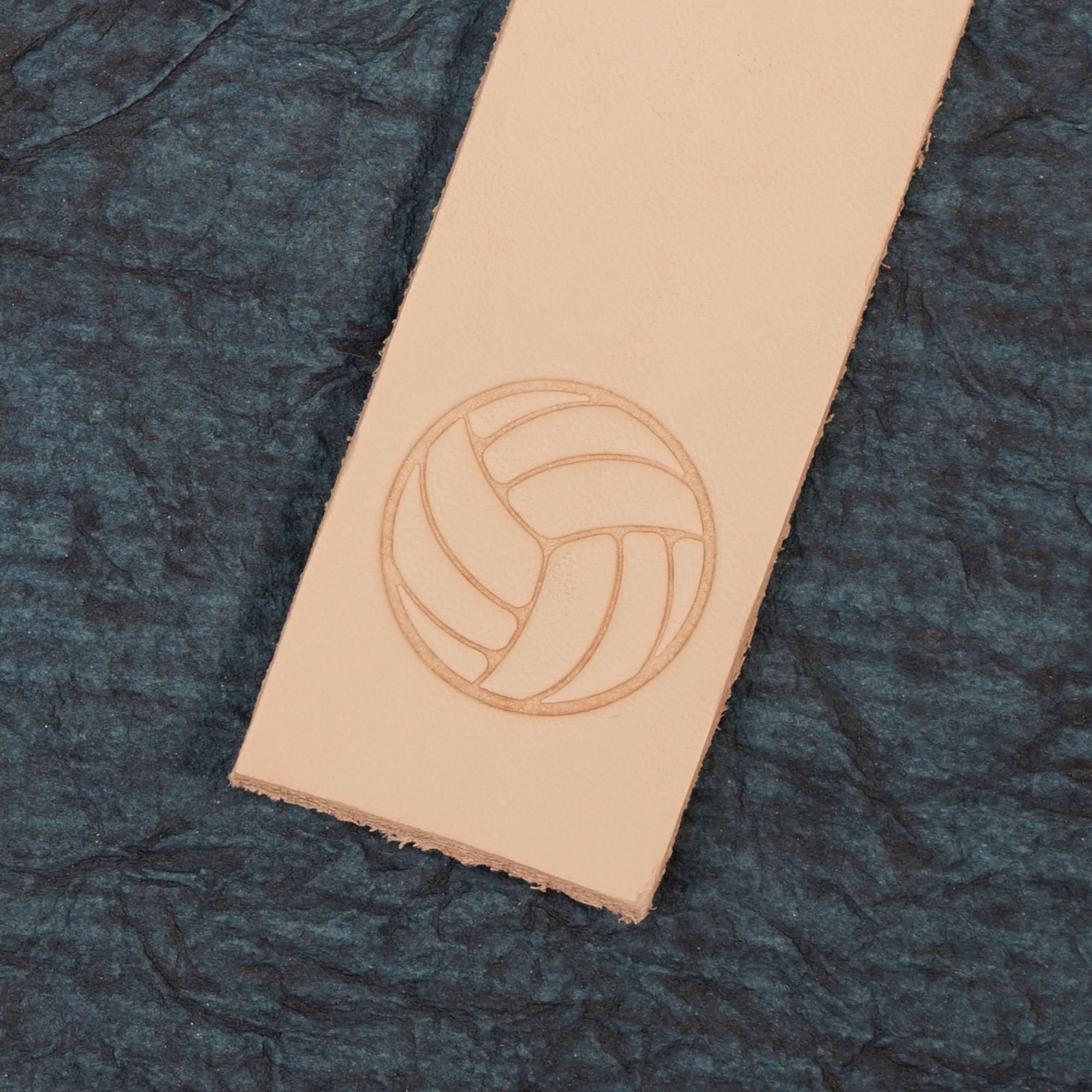 Volleyball Delrin Leather Stamp